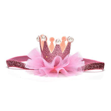 将图片加载到图库查看器，Luxury Modern Crown Headband Gold Princess Crown Photo Props For New Born Baby Girl Birthday
