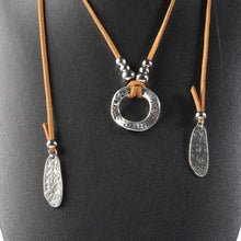 Load image into Gallery viewer, Women's Necklace Brown Ieather Siber Jewelry Accessories Ladies leather Necklace Women's Ethnic Necklace
