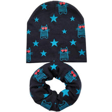 将图片加载到图库查看器，Modern Cartoon Cotton Baby Hat Winter Baby Girls Hat Newborn Boys Hats Kids Cap Scarf Set Children Beanies For Kids With Scarf
