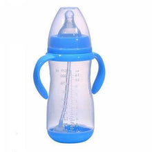 将图片加载到图库查看器，Baby Safe Plastic BPA Free Anti-colic Baby Milk Water Juice Bottle with Straw for Infant Feeding For Kids
