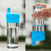 Load image into Gallery viewer, Durable Animal Shape Strong Suction Nozzle Bottle Cover Mouth Cup Drink Bottle Spill-proof Caps For Children Easy Baby Grip
