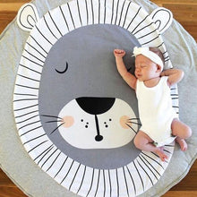 将图片加载到图库查看器，Modern Luxury Animal Carpet For Baby Play Mats Wewborn Infant Soft Sleeping Mat Cotton Rabbit Lion Raccoon Swan Pegasus Koala Cat Bear Carpet For Kids
