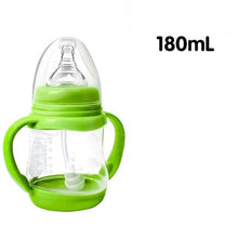 将图片加载到图库查看器，Baby Safe Plastic BPA Free Anti-colic Baby Milk Water Juice Bottle with Straw for Infant Feeding For Kids
