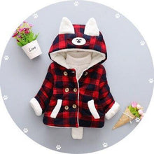 Load image into Gallery viewer, Luxury Newborn Children Plus Cute Hooded Cotton Jacket  Infant Clothing for Baby Girls In Elegant Colorful Design  For Winter
