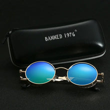 Load image into Gallery viewer, 2022 HD Polarized Round Metal Sunglasses UV400 Men's Sun glasses Feminin Women's Vintage Gafas De Sol Metal Goggles With box
