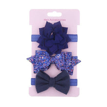 Load image into Gallery viewer, Luxury Modern Baby Headband Crown Flower Bows Hairband Baby Girl Headbands Newborn Hair Accessories Elastic Baby Hair Band
