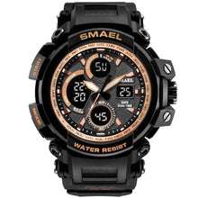 Load image into Gallery viewer, Army Green Modern Sport  Waterproof 50M Men Watches With LED Digital Display In Military Armi Relogio Masculino Style
