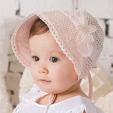 将图片加载到图库查看器，Baby Girl Summer Outdoor Beach Floral  Lovely Lace Princess  Bucket Sun Hat For Girls
