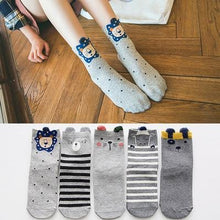 将图片加载到图库查看器，5pairs 100% Cotton Unisex Baby Socks for Girls&amp;boys Children Soft Winter Cute Cartoon Socks Set For Baby
