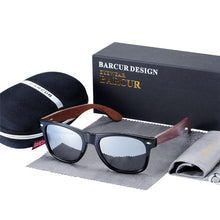 将图片加载到图库查看器，High Quality Bamboo Handmade Walnut Sunglasses For Men and Women with  Anti-Reflect Mirror Sunglasses With  UV400 Protection
