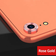 将图片加载到图库查看器，Camera Cover Anti-Scratch Tempered Glass Film For iPhone XR Camera Lens Protector Ring Plating Aluminum For iPhone XR Camera Case Cover Ring Protection
