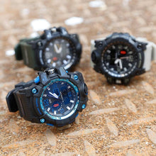 将图片加载到图库查看器，Popular Men Military Army Mens Watch With Led Digital Display Analog Automatic Watch for Men and Woman Sport watch

