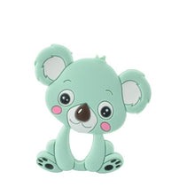 Load image into Gallery viewer, Baby Teethers Cartoon Animal Baby Teething Toy Penguin Silicone Teether Unicorn Pendant Raccoon Accessories
