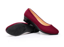 Load image into Gallery viewer, Women Ballet Shoes Women Wedges Shoes for Work Cloth Sweet Loafers Slip On Women's Pregnant Wedges  Shoes Oversize Boat Shoes
