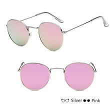 Load image into Gallery viewer, Leon Elegant Unisex Woman and Man Classic Round  Sunglasses Designer Glasses Lady Round Luxury Retro Sunglasses With Vintage Mirror Oculos De Sol Gafas
