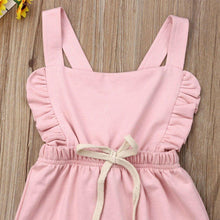 Load image into Gallery viewer, Newborn Baby Girl Boy Backless Striped Ruffle Romper Overalls Jumpsuit Clothes In Retro Syle For Boys And Girls
