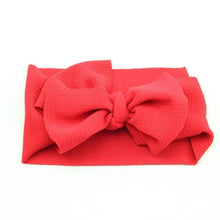 Load image into Gallery viewer, Modern Luxury Newborn Large Bow Cotton Rainbow Print Headwrap Baby Girl Fabric Messy Bow Turban Headband
