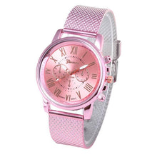 Load image into Gallery viewer, Analog Women watches Quality Fashion  Roman Numerals Faux Leather Analog Quartz Ladies watch Bracelet Clock Gift For Women Lady and Girls
