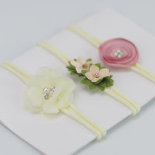 Load image into Gallery viewer, Luxury Modern Baby Headband Crown Flower Bows Hairband Baby Girl Headbands Newborn Hair Accessories Elastic Baby Hair Band
