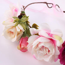 Load image into Gallery viewer, Luxury Modern Newborn Headband Flower Crown Mother Kids Matching Hair Band Accessories Flower Headband For Mother and Daughter
