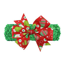 Load image into Gallery viewer, Baby Headband Ribbon Toddler Hair Accessories Girl Newborn Bow Christmas Headwear headwrap
