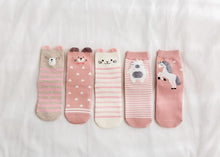 将图片加载到图库查看器，5pairs 100% Cotton Unisex Baby Socks for Girls&amp;boys Children Soft Winter Cute Cartoon Socks Set For Baby
