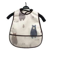 将图片加载到图库查看器，Modern Interesting Cartoon Adjustable Baby Bibs Waterproof Lunch Feeding Bibs Baby Cartoon Feeding Cloth Children Bib For Kids
