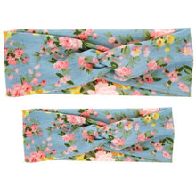 Load image into Gallery viewer, Mother &amp; Baby Headbands Print Floral Elastic Hair Bands Parent-Child Hair Accessories Bow For Baby Girls Bow in Modern Design
