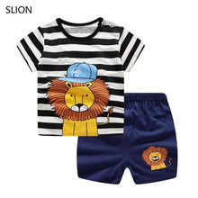 Load image into Gallery viewer, Modern Baby Short Sleeve Clothing Set For Boys And Girls Cotton Underwear SuitSummer Pajamas for Kids
