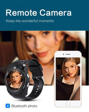 Load image into Gallery viewer, Famous Sport Men Smart Watch WIth SIM card For Android and IOS sistems With Camera Rounded Answer Call Dial Call Smartwatch and  Heart Rate Fitness Tracker
