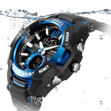 Load image into Gallery viewer, Modern Luxury Sport Watch For Men Fashion Casual Alarm Clock 50M Waterproof In Military Chrono Dual Display Style Wristwatches Relogio Masculino
