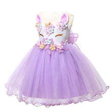 Load image into Gallery viewer, Unicorn Dress Costume Infant Party Dress For Baby Girls In elegant Style
