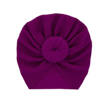 Load image into Gallery viewer, Baby Accessories Newborn Toddler Kids Baby Boy Girl Solid Knot Hats Turban Cotton Beanie Candy Color Hat For Kids

