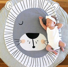 将图片加载到图库查看器，Luxury Mdoern Cartoon Animals Baby Play Mat Foldable Kids Crawling Pad Round Carpet Rug Toys Cotton Children Room Decor Photo Props Carpet For Kids
