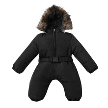 将图片加载到图库查看器，Winter Clothes For Infant Baby Hooded Warm Thick Snowsuit Jumpsuit Romper for Boys and Girls  Style
