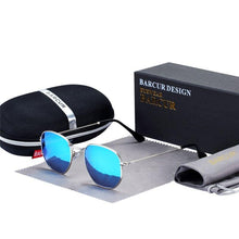 将图片加载到图库查看器，Classic Retro Luxury Reflective Sunglasses For Man And Woman Hexagon Sunglasses With Metal Luxury High Quality Frame Eyewear Sunglasses with UV400 Protection
