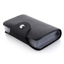 Load image into Gallery viewer, New Arrival Genuine Leather Business Card Case Women's ID Bag Female Credit Card Holder 26 Bank Cards Slots For Men

