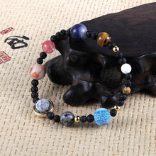 Load image into Gallery viewer, Galaxy Solar System Bracelet Universe Nine Planets Natural Stone Stars Earth Moon Bracelet For Women Man Fashion Jewelry
