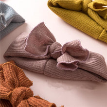将图片加载到图库查看器，Modern Headbands Knitted Newborn Baby Bows Head Warm Headband Infant Toddler Hair Bow for Girls  Kids

