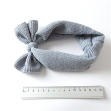将图片加载到图库查看器，Modern Headbands Knitted Newborn Baby Bows Head Warm Headband Infant Toddler Hair Bow for Girls  Kids

