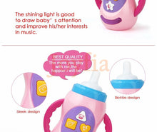 将图片加载到图库查看器，Baby Simulation Milk Bottle Toy LED Flashing Baby Bottle With Sound and Light Toys For Baby
