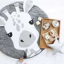 将图片加载到图库查看器，Luxury Mdoern Cartoon Animals Baby Play Mat Foldable Kids Crawling Pad Round Carpet Rug Toys Cotton Children Room Decor Photo Props Carpet For Kids

