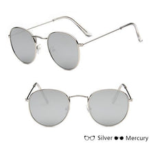 Load image into Gallery viewer, Leon Elegant Unisex Woman and Man Classic Round  Sunglasses Designer Glasses Lady Round Luxury Retro Sunglasses With Vintage Mirror Oculos De Sol Gafas
