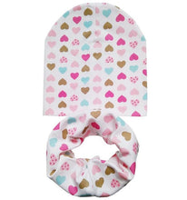 将图片加载到图库查看器，Modern Cartoon Cotton Baby Hat Winter Baby Girls Hat Newborn Boys Hats Kids Cap Scarf Set Children Beanies For Kids With Scarf
