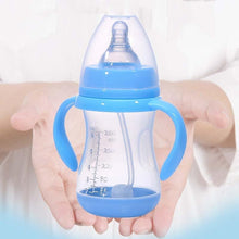 将图片加载到图库查看器，Baby Safe Plastic BPA Free Anti-colic Baby Milk Water Juice Bottle with Straw for Infant Feeding For Kids
