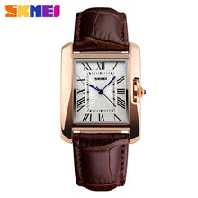 将图片加载到图库查看器，SKMEI Brand Elegant Retro Watches Women Fashion Luxury Quartz Watch Clock Woman Female Casual Leather Strap Women's Wristwatches
