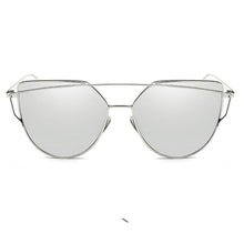 Load image into Gallery viewer, Luxury Vintage Modern Cat Eye Metal High Quality Frame  With Miror Sunglasses For  Women and Lady sunglasses With UV400 Protection
