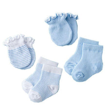 Load image into Gallery viewer, 4 Pairs Children Newborn Socks Gloves Anti-scratch Breathable Elasticity Protection For Babies
