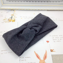 Load image into Gallery viewer, Handmade Modern Baby Headband Soft Elastic Cotton Baby Hat Solid Color Kids Cap Bonnet Knit Girls Hats Hairband Baby Accessories For Mother &amp; Daughter
