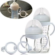 Load image into Gallery viewer, White Bottle Grip Handle For Natural Wide Mouth Baby Feeding Glass Bottles Babies Accessories
